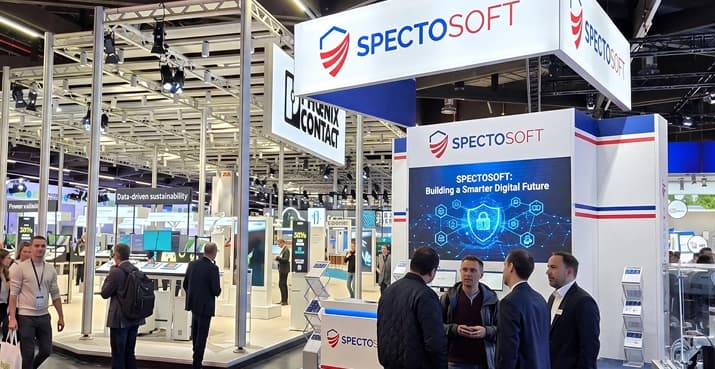 Spectosoft team member speaking at a conference